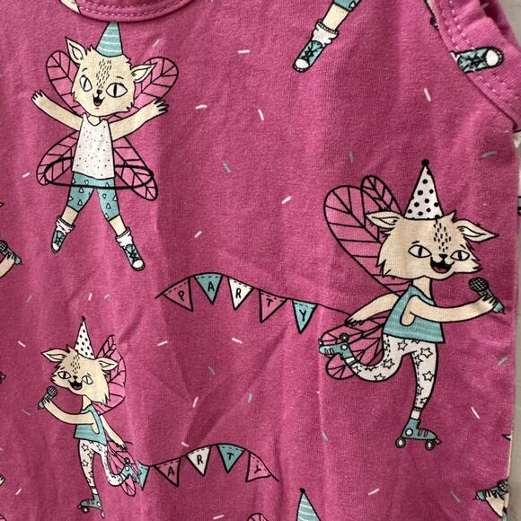 Raspberry Republic Pink Fairy Cats Dungarees Romper - Picture 7 of 8